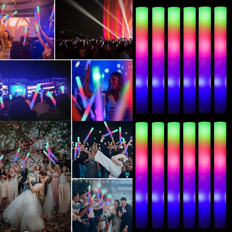 Wedding Supply Bulk - 15/30Pcs LED Glow Sticks Bulk Colorful