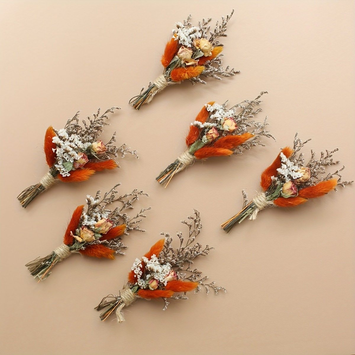 Wedding Supply Rentals - 6 Bouquets/Lot Dried Flower Mini Wedding