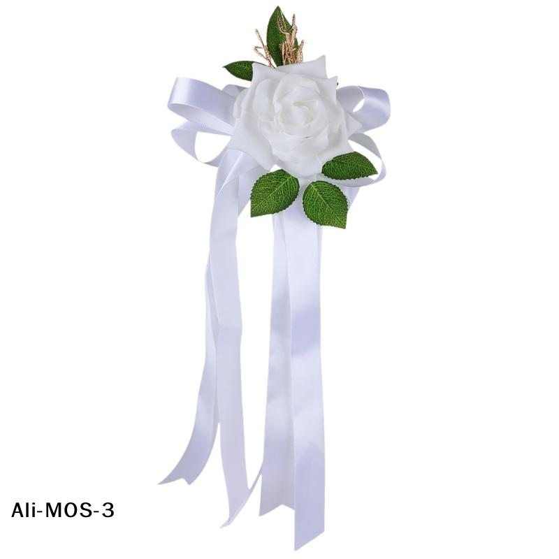 Wedding Decoration Supply - 【S】1Pcs Wedding Car Rearview Mirror Decoration