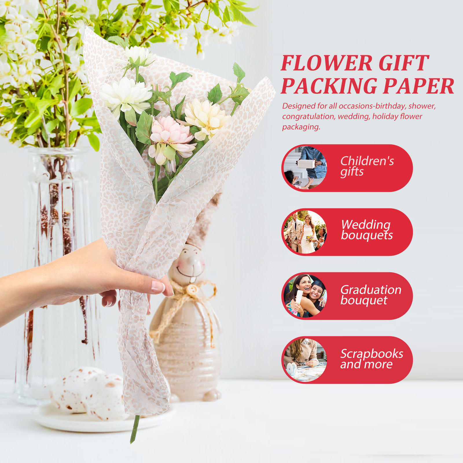 Floral Wrapping For Flower Bou - Wedding Packaging ulasan dan harga