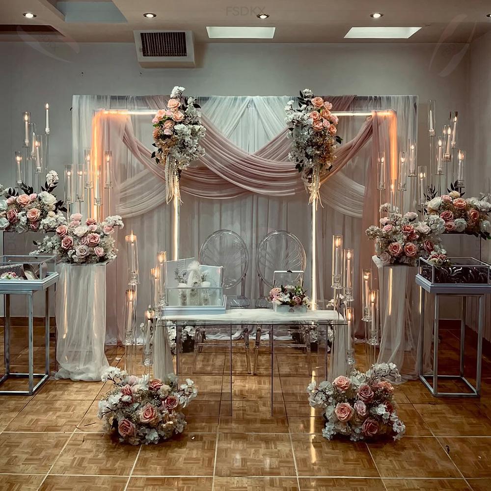 Wholesale Luxury Customized Me - Wedding Backdrop Curtain ulasan dan harga