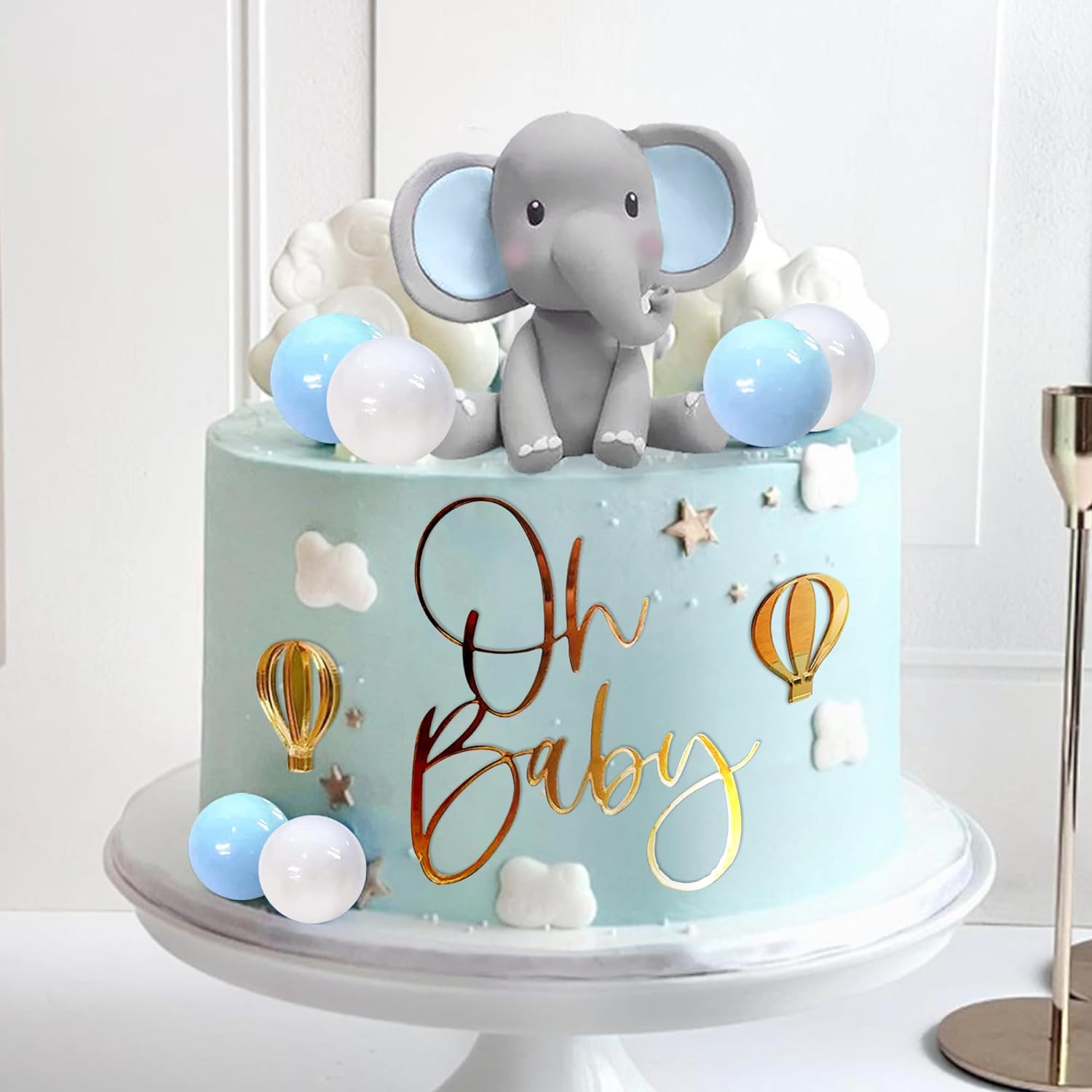 Elephant Cake Decoration Baby  - Confetti Balloon Set ulasan dan harga