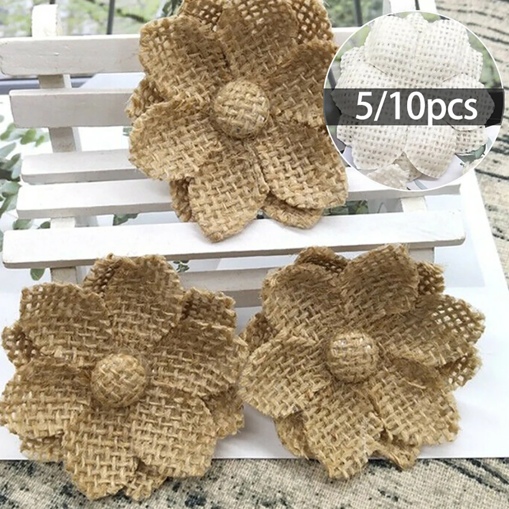 10pcs Handmade Natural Jute Bu - Wedding Supply Rentals ulasan dan harga