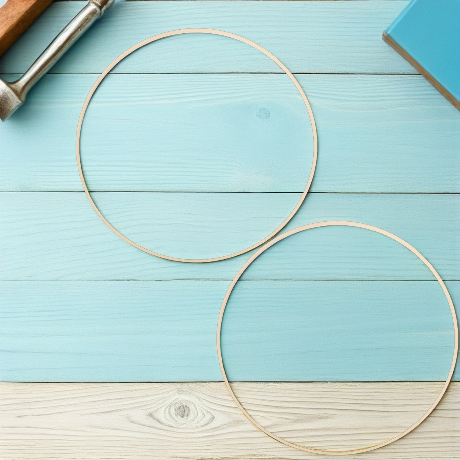 10Pcs Bamboo Floral Hoops Rust - Wedding Decoration Supply ulasan dan harga
