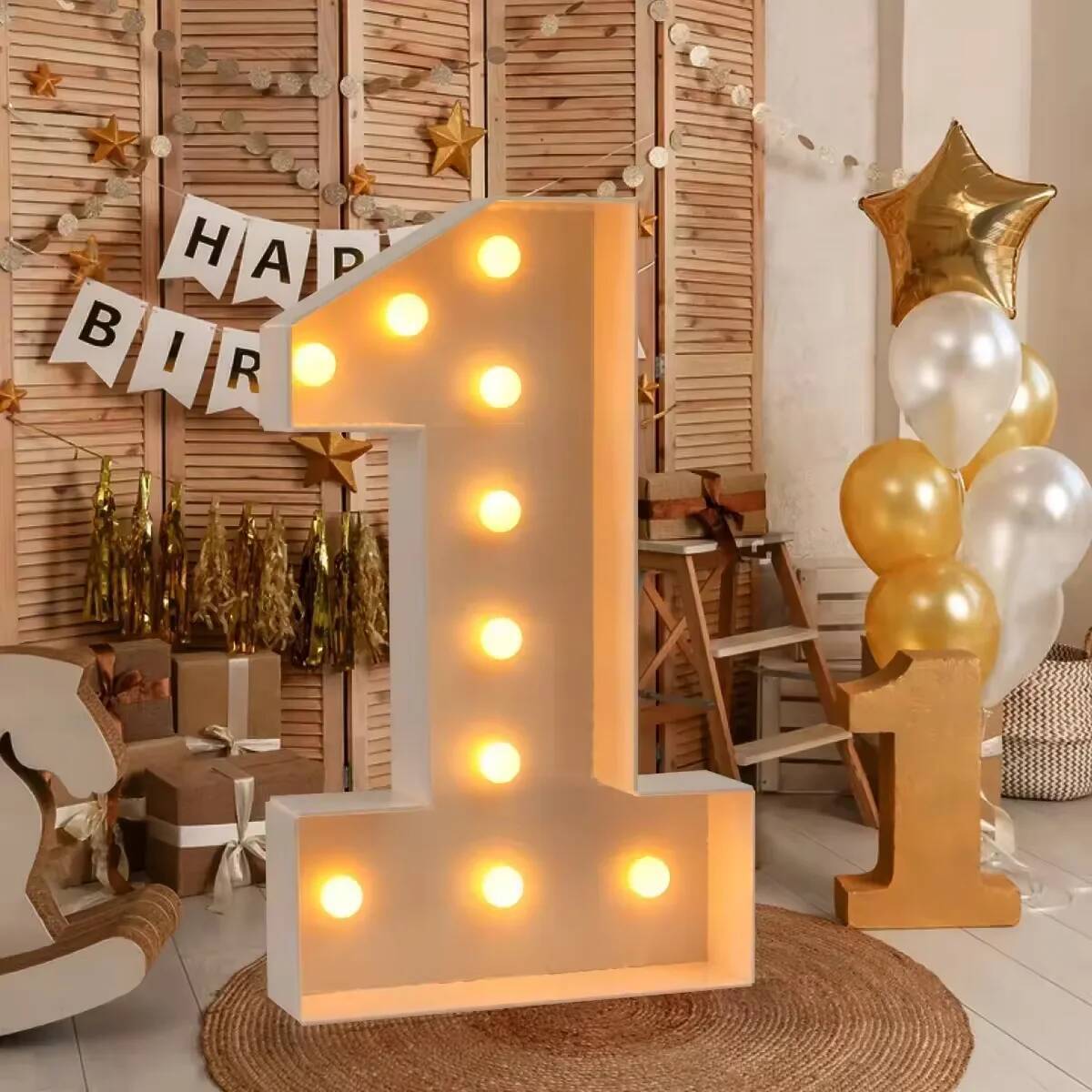 Giant Number Led Light for Kid - Confetti Balloon Set ulasan dan harga