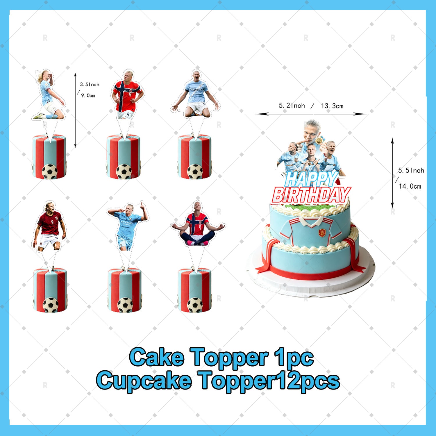 Erling Haaland Football Player - Confetti Balloon Set ulasan dan harga