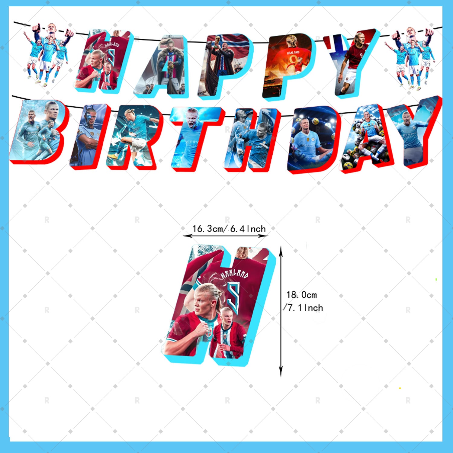 Erling Haaland Football Player - Confetti Balloon Set ulasan dan harga