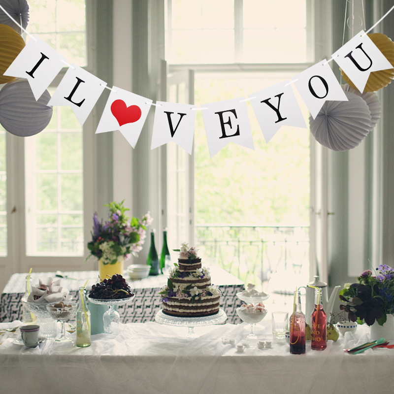 Wedding Marry Me Love Bunting  - Wedding Supply Rentals ulasan dan harga