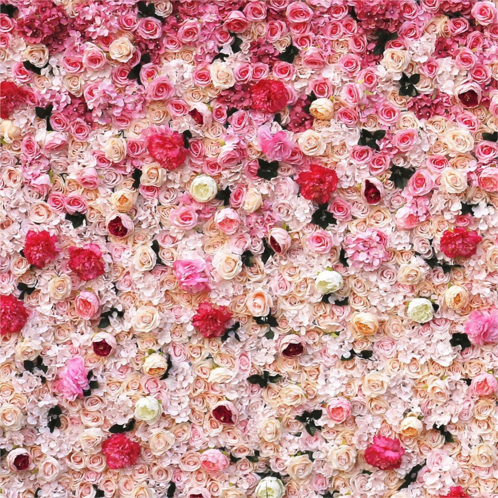 Uflower 5D Gradient Rose Artif - Wedding Backdrop Curtain ulasan dan harga