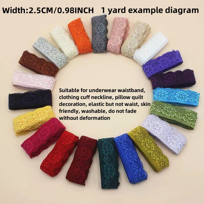 1/2/5 Yard 2.5cm Wide Cotton S - Wedding Water Supply ulasan dan harga