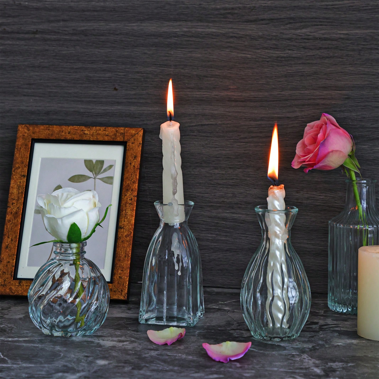 18/36Pcs Glass Bud Vase Set, S - Wedding Supply Rentals ulasan dan harga