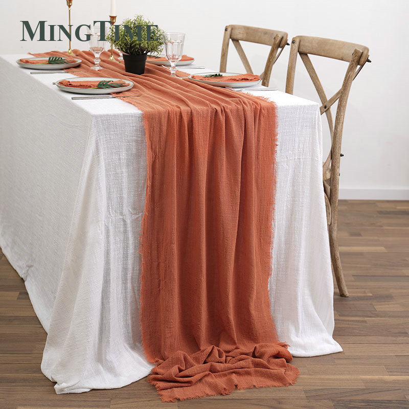 Table Runners Rustic Cotton Ga - Wedding Supply Rentals ulasan dan harga