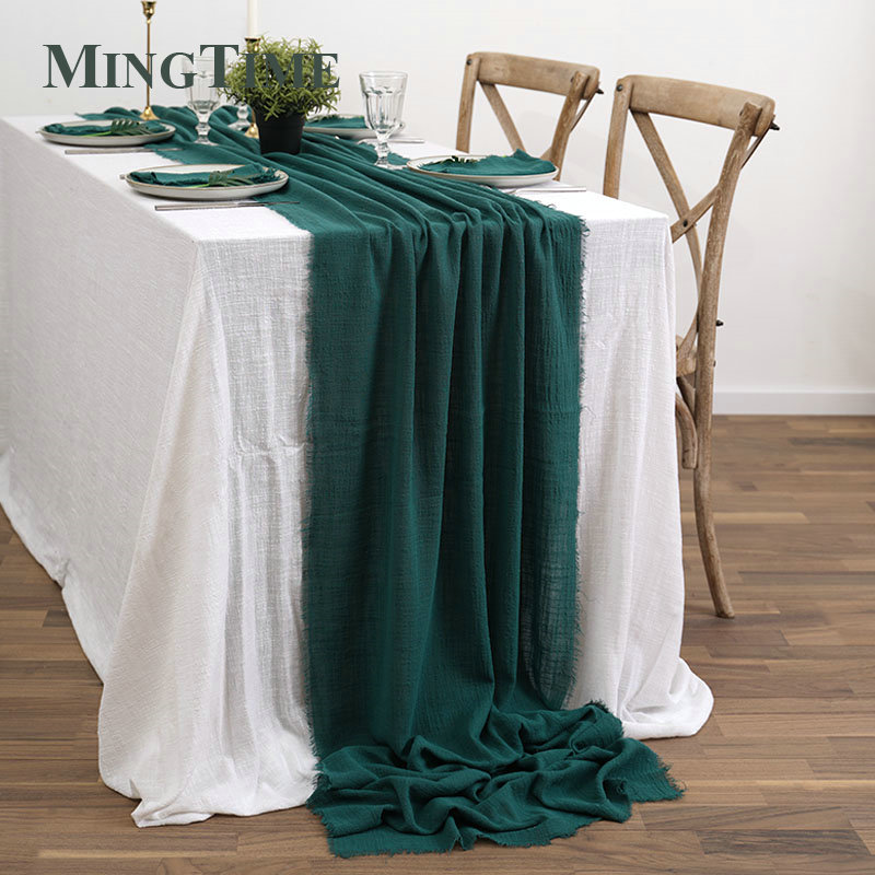 Table Runners Rustic Cotton Ga - Wedding Supply Rentals ulasan dan harga