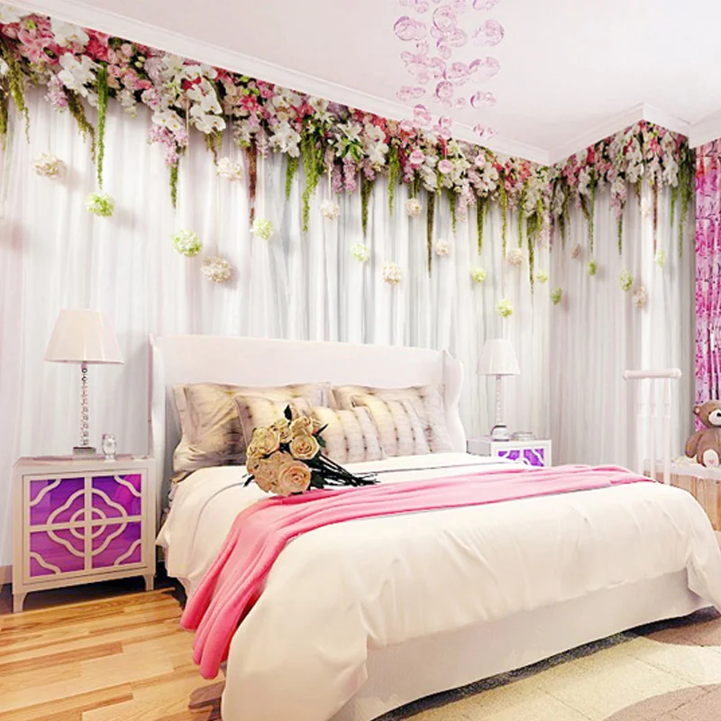 Custom Wall Cloth Fashion Flow - Wedding Backdrop Curtain ulasan dan harga