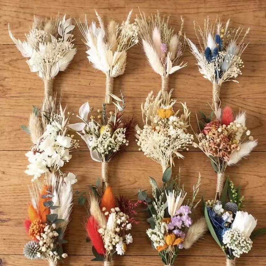 6 Bouquets/Lot Dried Flower Mi - Wedding Supply Rentals ulasan dan harga