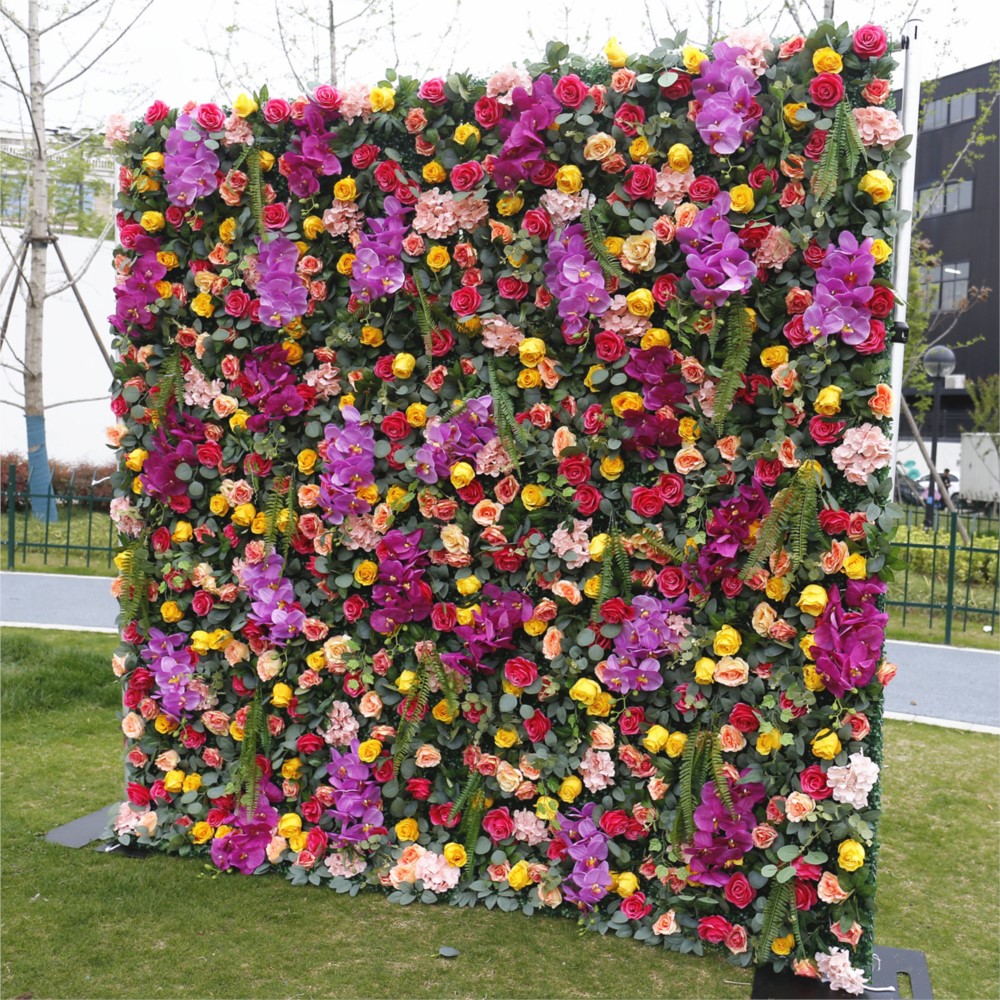 Uflower 5D Red Purple Rose Gre - Wedding Backdrop Curtain ulasan dan harga