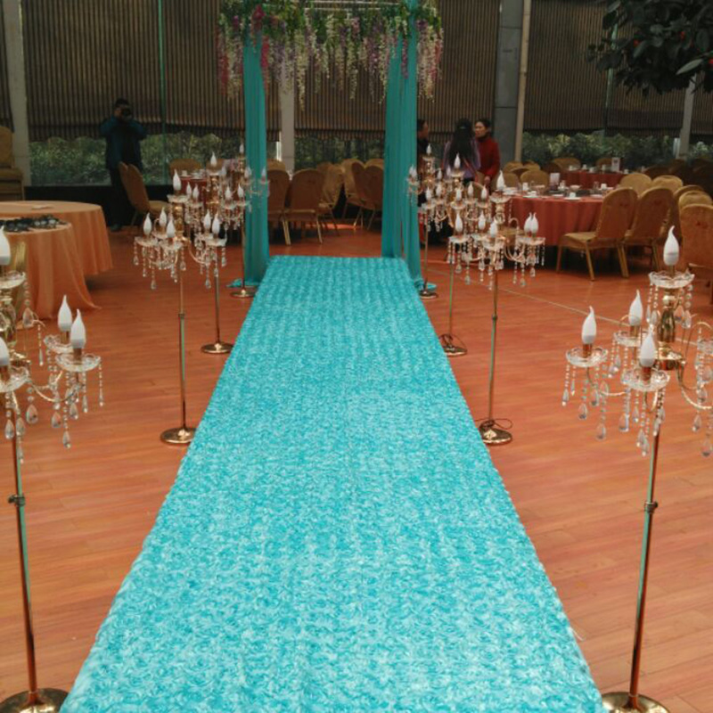 10Yard Satin Fabric 3D Rose Fl - Wedding Backdrop Curtain ulasan dan harga