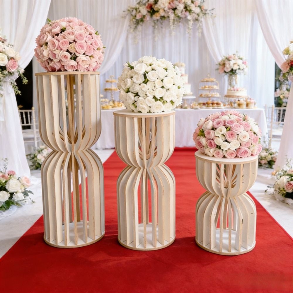 Wooden Roman Column Wedding Fl - Wedding Supply Rentals ulasan dan harga