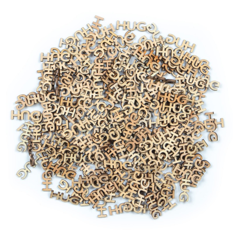 100pcs Wooden Hollow Letter Wo - Wedding Supply Rentals ulasan dan harga
