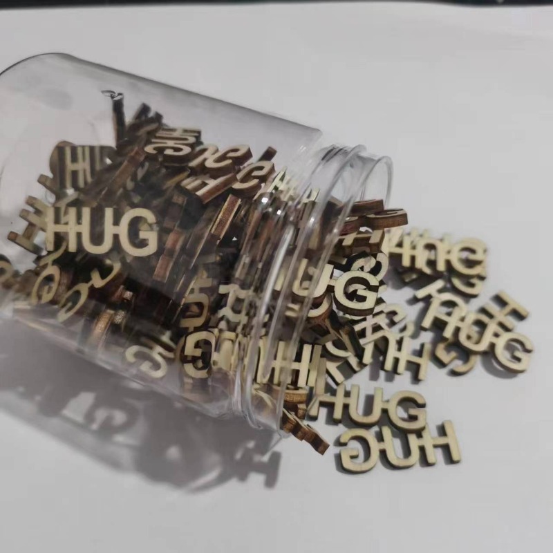 100pcs Wooden Hollow Letter Wo - Wedding Supply Rentals ulasan dan harga