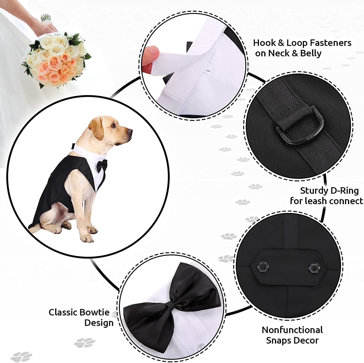Pet Dog Clothes Fashion Party  - Suitsupply Wedding Tuxedo ulasan dan harga