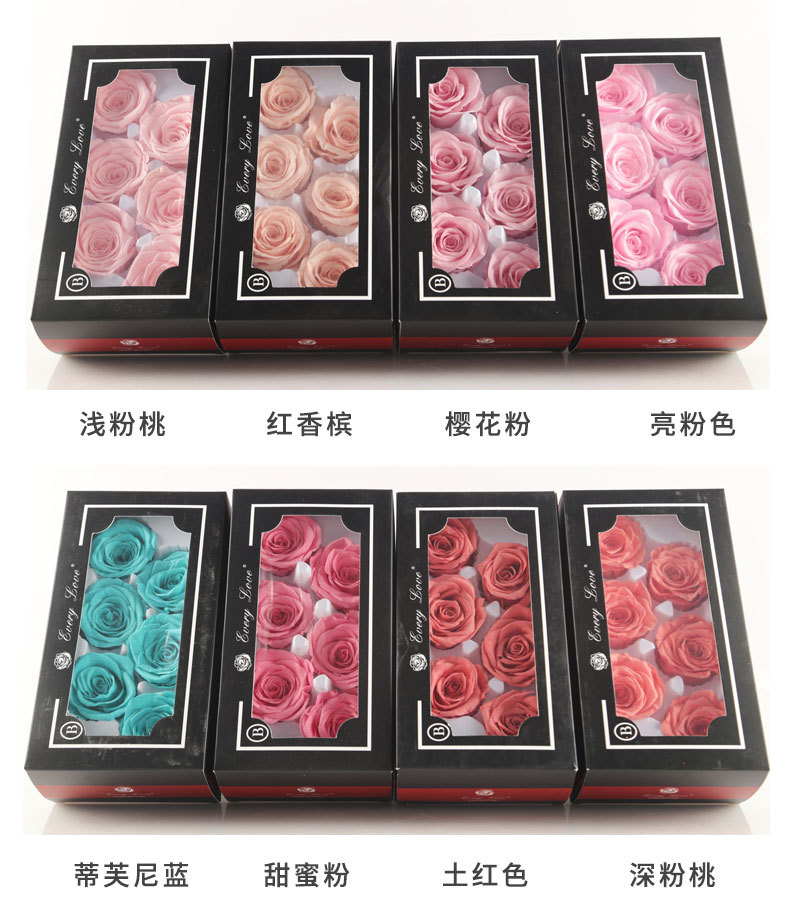 6pcs Eternal Rose Flower Heads - Wedding Supply Bulk ulasan dan harga