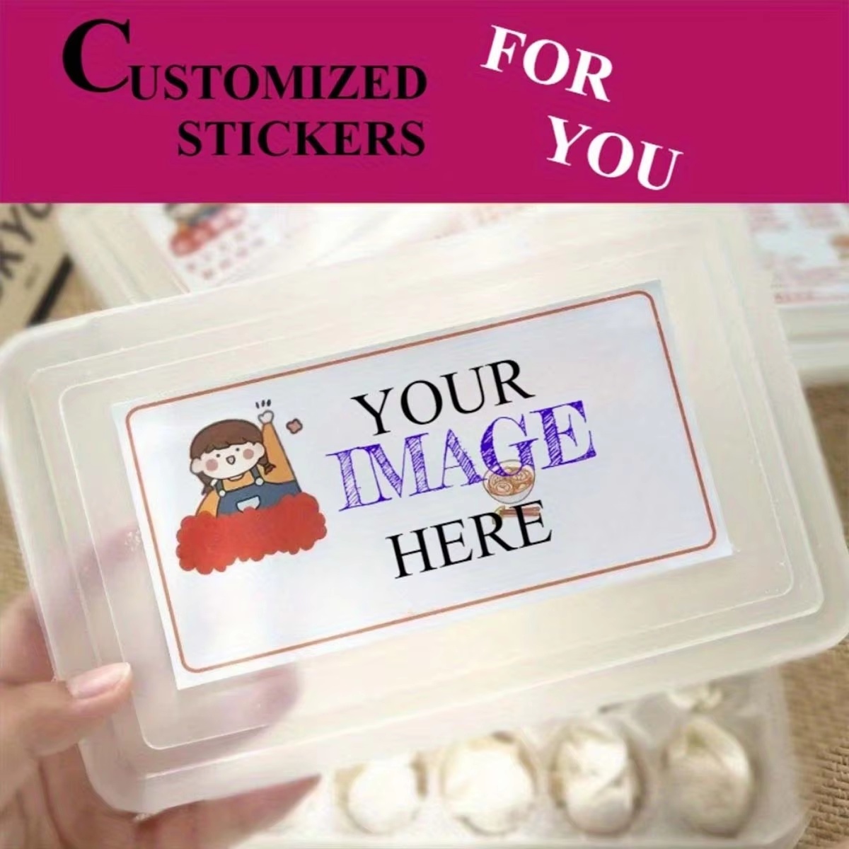 Custom Rectangular Stickers –  - Wedding Packaging ulasan dan harga