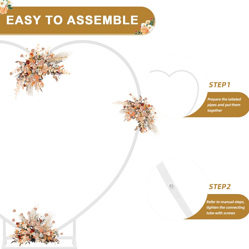 White Heart Shape Balloon Arch - Confetti Balloon Set ulasan dan harga