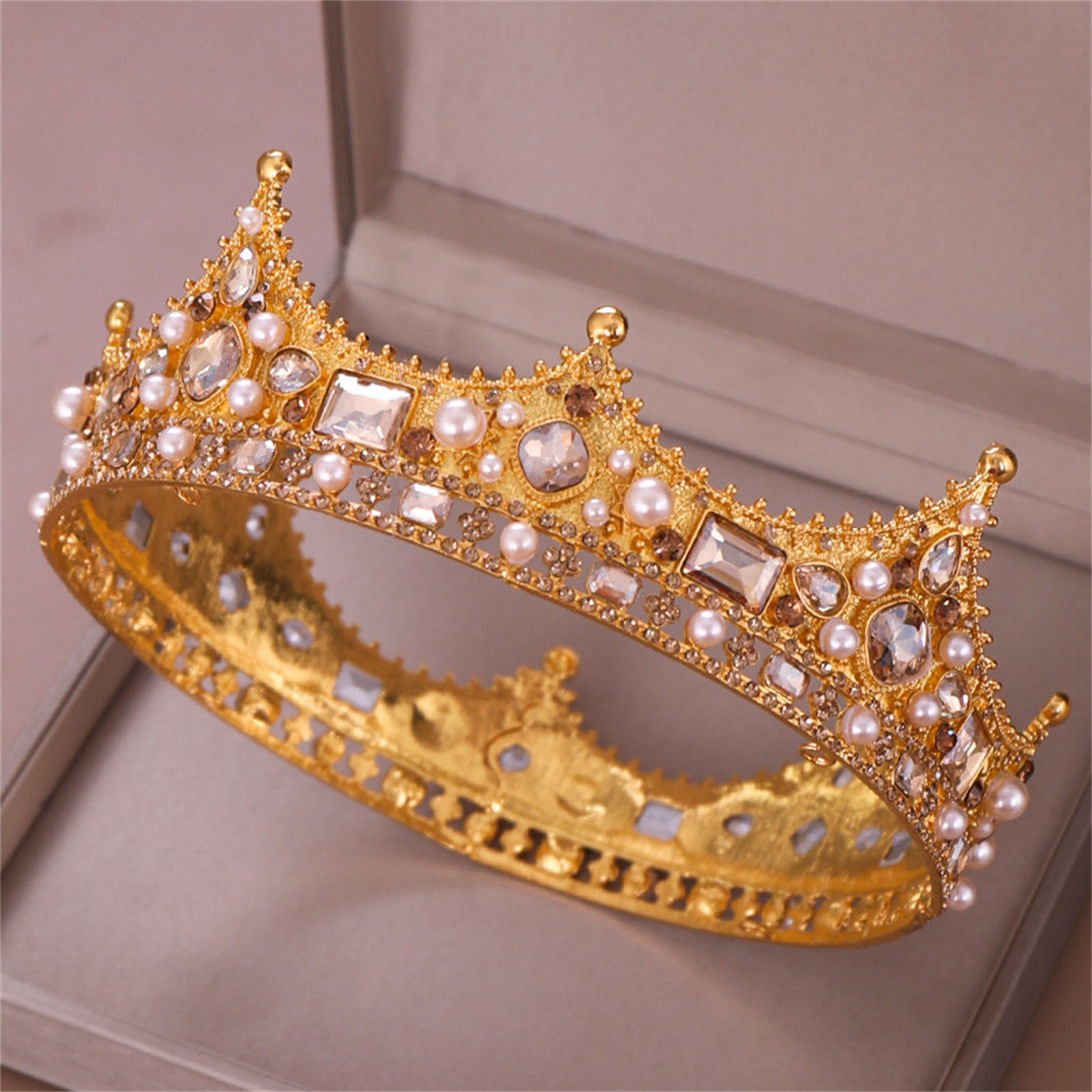 Bridal Crown Rhinestone Tiara  - Wedding Decoration Supply ulasan dan harga